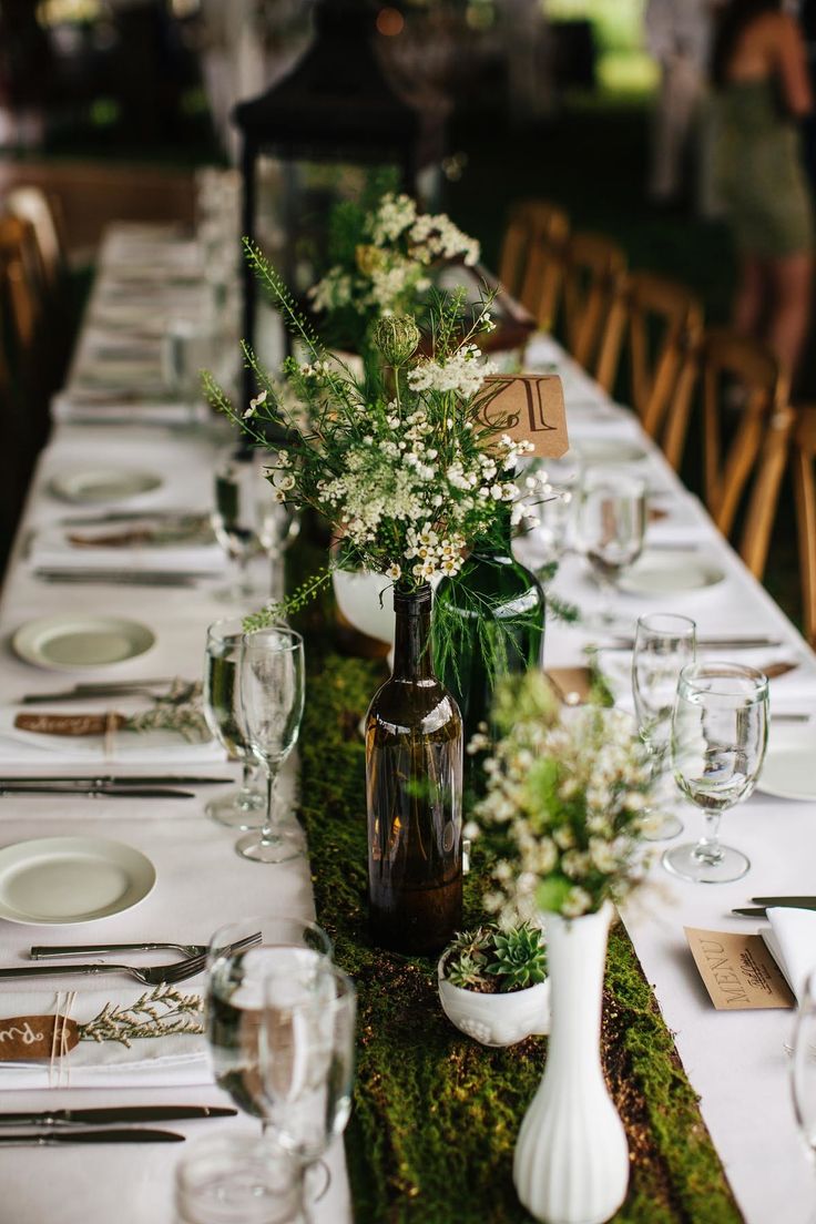 Picture Of dreamy woodland wedding table decor ideas 20