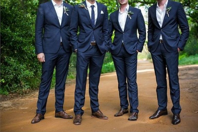 The Hottest 2014 Wedding Trend: 30 Navy Suits For Grooms