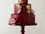 15-stunning-marsala-wedding-cake-ideas-9