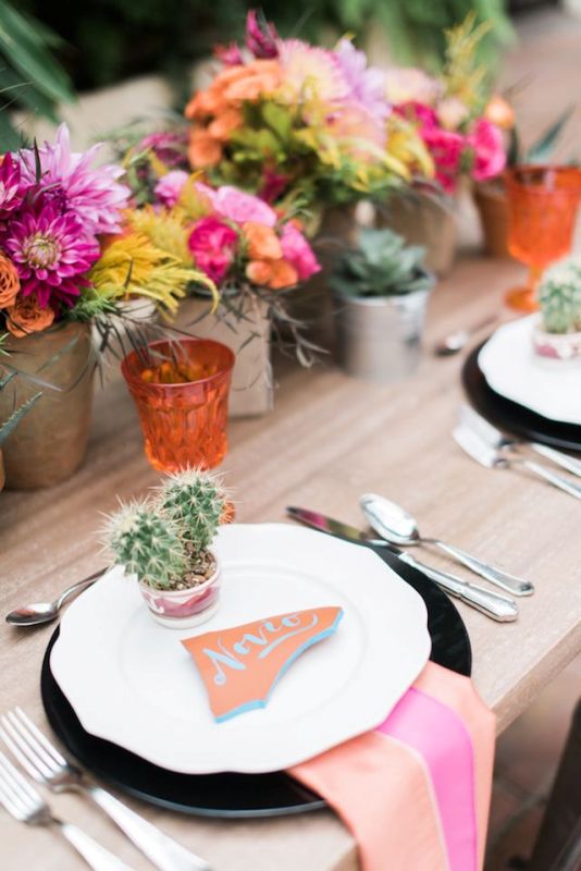 Fresh and cool ideas for a cacti filled wedding  1