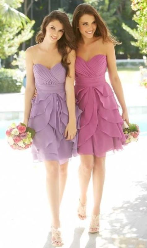 Picture Of charming bridesmaids dresses with ruffles  6