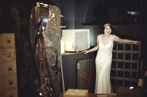 1950s Retro Dark Bridal Shoot