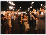 sparklers are amazing to give a party feel to the wedding and they are especially cool for NYE wedding