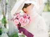 a large white wide-brim hat with a large veil covering it will give you a truly vintage feel