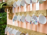 gorgeous vintage tea cup bridal shower favors with cards will be part of your decor