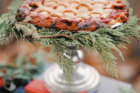 a winter wedding pie with fruits can be a nice alternative to a usual wedding cake or an additional dessert