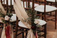 lovely chairs decor for a fall wedding