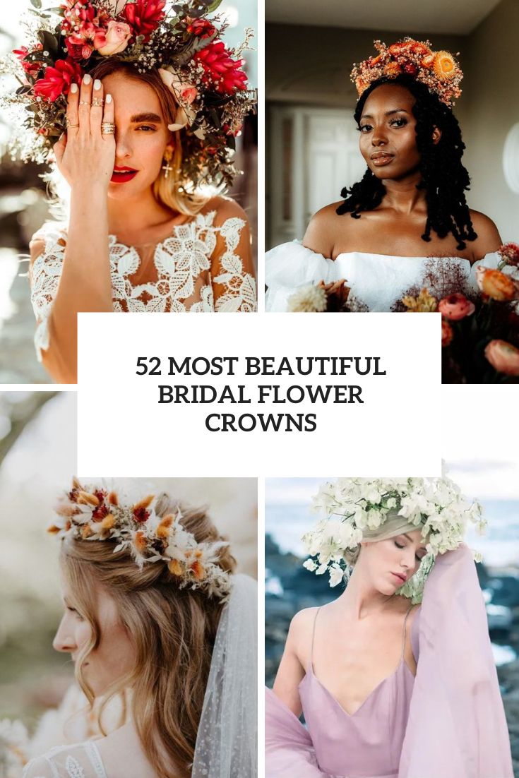 52 Most Beautiful Bridal Flower Crowns