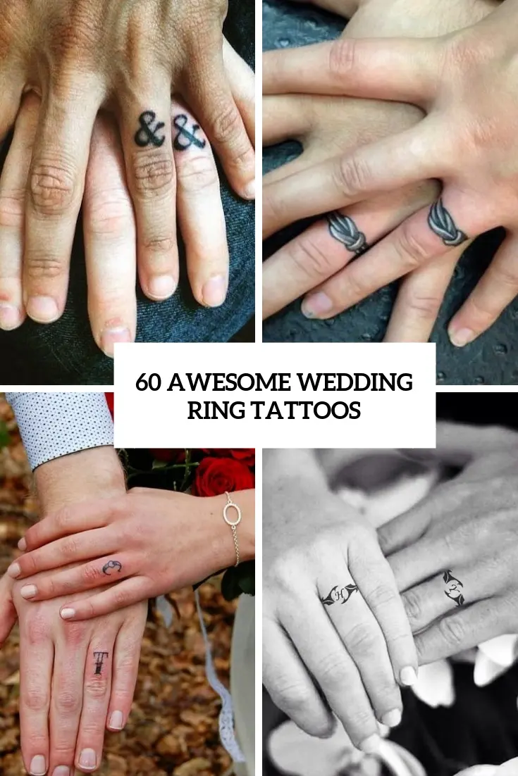 paspoort Ongedaan maken Magistraat 60 Awesome Wedding Ring Tattoos - Weddingomania