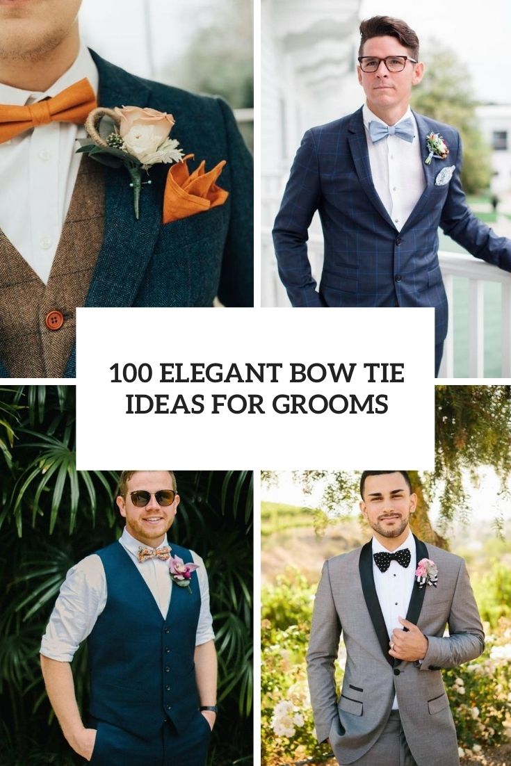 100 elegant bow tie ideas for grooms cover