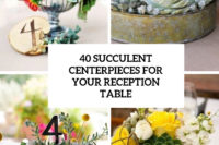 40 succulent centerpieces for your reception table cover