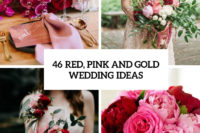 46 red, pink and gold wedding ideas cover