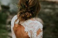 a gorgeous applique wedding dress