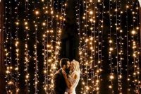 a light arch is a beautiful and statement-like idea to go for and a great backdrop for your ceremony