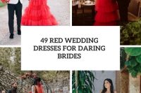 49 red wedding dresses for daring brides cover