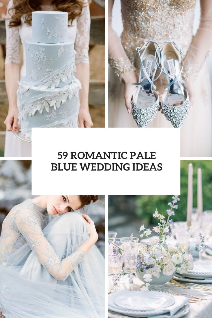 romantic pale blue wedding ideas cover