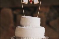 a lovely buttercream wedding cake