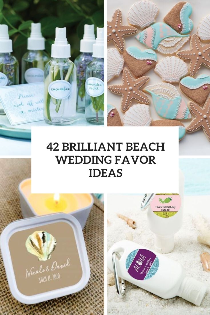 brilliant beach wedding favor ideas cover