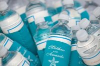 personalized water bottles are ideal beach wedding favors that will keep everyone refreshed
