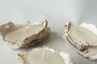 seashell wedding candle favors are gorgeous and you can DIY as many as you want adding a sea scent to them