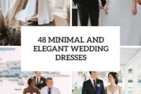 48 minimal and elegant wedding dresses cover