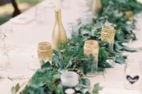 a lovely neutral wedding tablescape