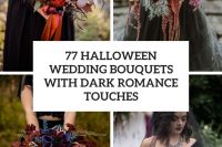 77 halloween wedding bouquets with dark romance touches cover