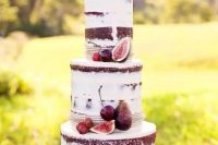 a lovely fall wedding cake