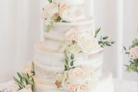 a gorgeous four tier wedding cake