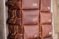 brown leather organizers with monograms for various small stuff are ideal groomsmen gifts that are necessary for absolutely everyone
