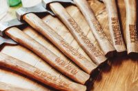 custom engraved hatchets are lovely groomsmen gifts for those who have country houses or live in the countryside