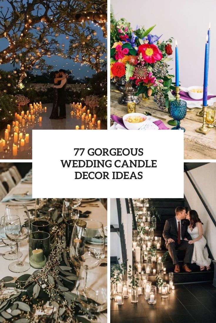 gorgeous wedding candle decor ideas cover