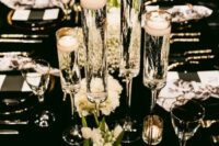 a lovely NYE wedding tablescape