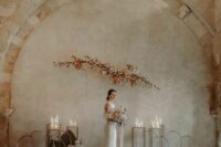 a lovely minimalist wedding ceremony space
