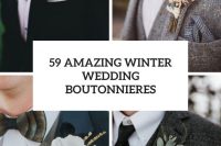 59 amazing winter wedding boutonnieres cover