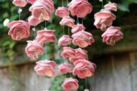 a gorgeous rose wedding chandelier