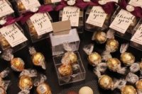personalized chocolate packs are always a good idea for wedding favors, they easily fit any wedding style and theme