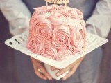 a pink buttercream rose wedding cake is a delicate, pretty and lovely idea for a spring or summer wedding
