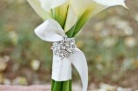 a lovely calla wedding bouquet