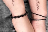 forever together tattoos with hearts placed on the arms are amazing to celebrate your love