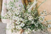 a gorgeous white dogwood wedding bouquet will help you embrace the season with its look