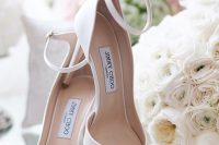 classic white ankle strap shoes are adorable and will never go out of style, they look timeless and classic