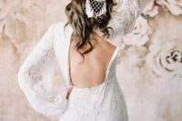 a dreamcatcher halo with macrame and tassels in white is a perfect boho chic bridal piece