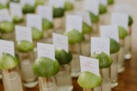 tequila and lime wedding escort cards will make your guests happy and will hint on the location once again