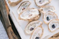 seashells is a must for beach wedding decor
