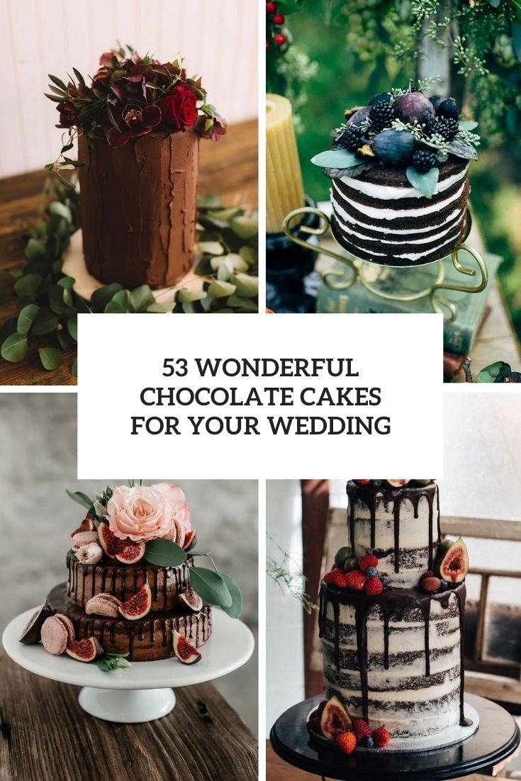 wonderful chocolate cakes for your wedding cover