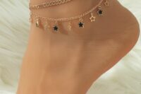 a gold chain and a gold chain plus star pendants are  alovely combo for a modern bride