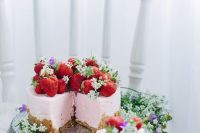 a delicious cheesecake for a wedding