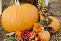 pumpkins are perfect for a rustic fall wedding