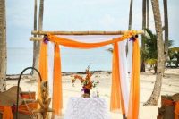 a lovely tropical wedding ceremony